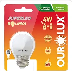 Superled S30 4W Bolinha BIV 2700K Ourolux