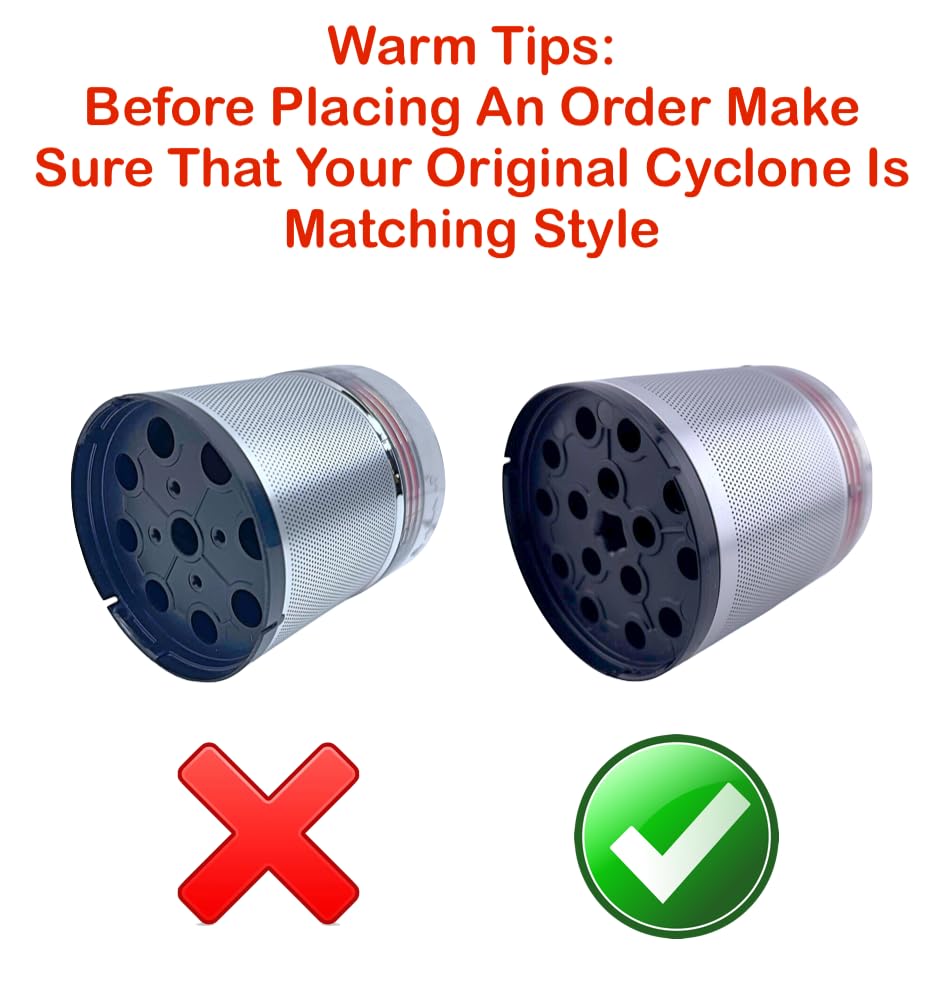 SCREENTRONICS Cyclonic Mesh Metal Frame Dust Filter Assembly Compatible Replacement for LG CordZero A912 A913 A916 A925 A926 A927 A929 A931 A937 A938 A939 A949 Cordless Stick Vacuum Cleaner