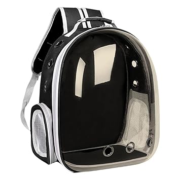 Aswadh Pet Carrier Backpack Small Medium Cats Dogs 3 Air Vents for Shopping Outdoor Brown Sun Protection