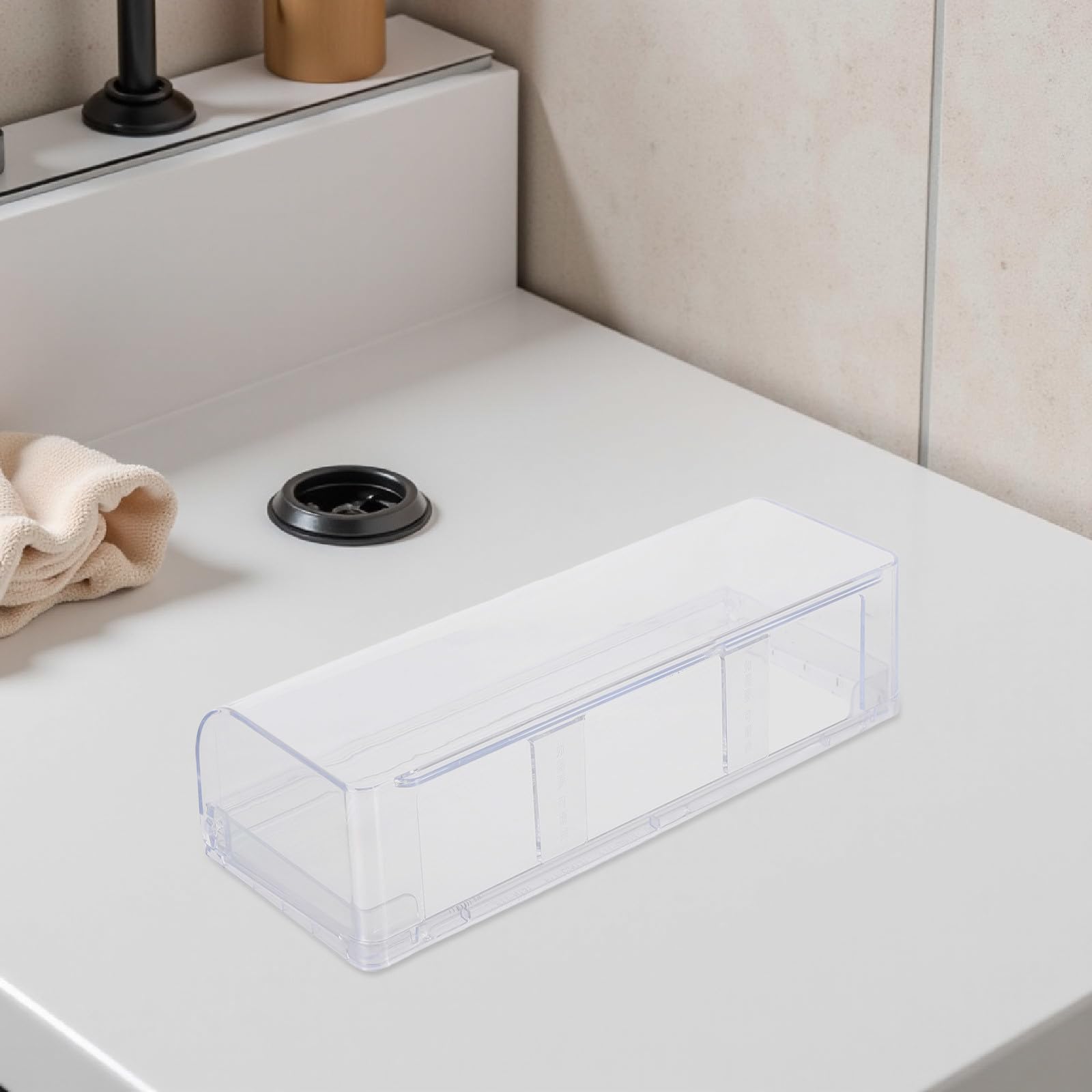 Cabilock Scatola di prese impermeabile per bagno - Protezione autoadesiva per prese - Protezione per spina elettrica ribaltabile - Alloggiamento per presa con coperchio interruttore 11" X