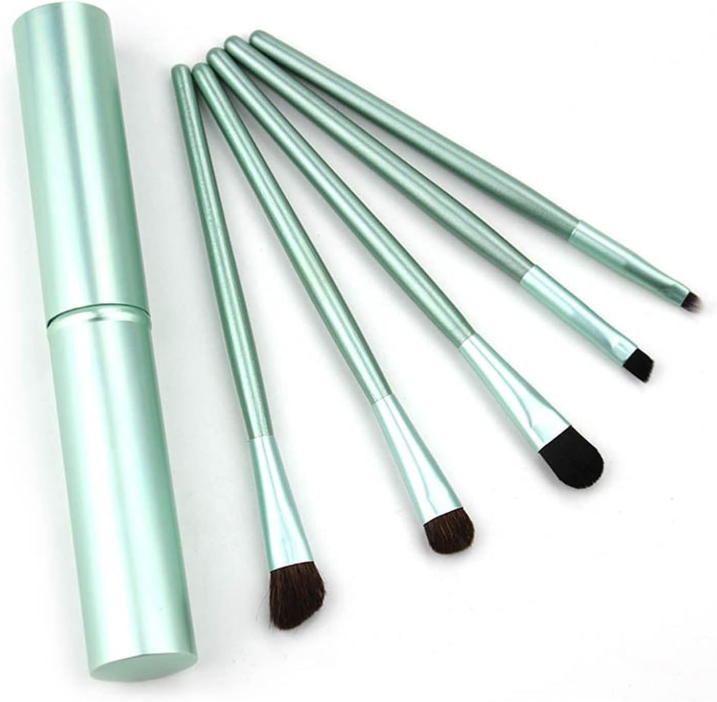 Oogkwastenset, oogmake-upkwast, oogschaduwkwast, oogschaduwkwast, oogschaduw-applicatoren, voor het mengen van oogschaduw, poeder, highlighter, concealer, 5 stuks Oogkwastenset, oogmake-upkwast, oogschaduwkwast, oogschaduwkwast, oogschaduw-applicatoren, voor het mengen van oogschaduw, poeder, highlighter, concealer, 5 stuks