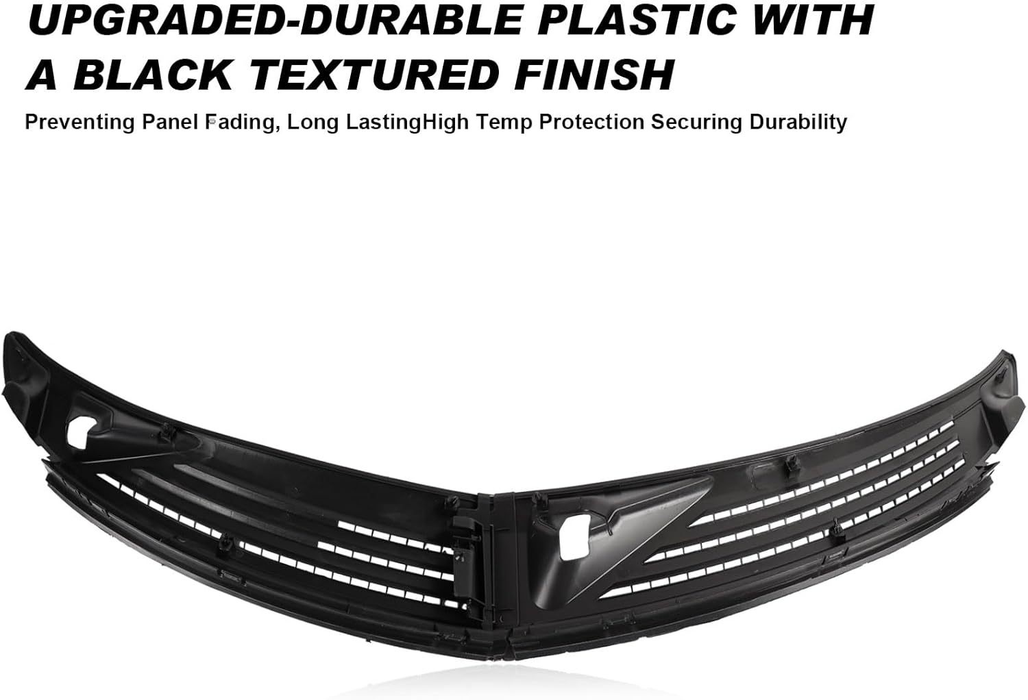 Windshield Wiper Cowl Panel Grille Compatible with Ford F150 2009-2014 Front Window Cover Insert Panel Replace BL3Z-15022A69-A BL3Z-15022A68-A