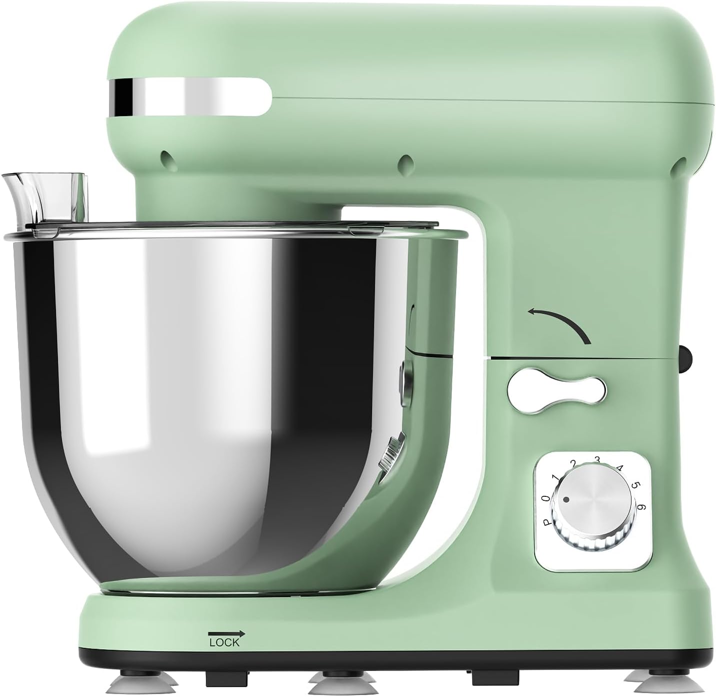 ADVWIN Stand Mixer, 1400W 6.5L Kitchen Food Mixer, 6 Speed with Tilt