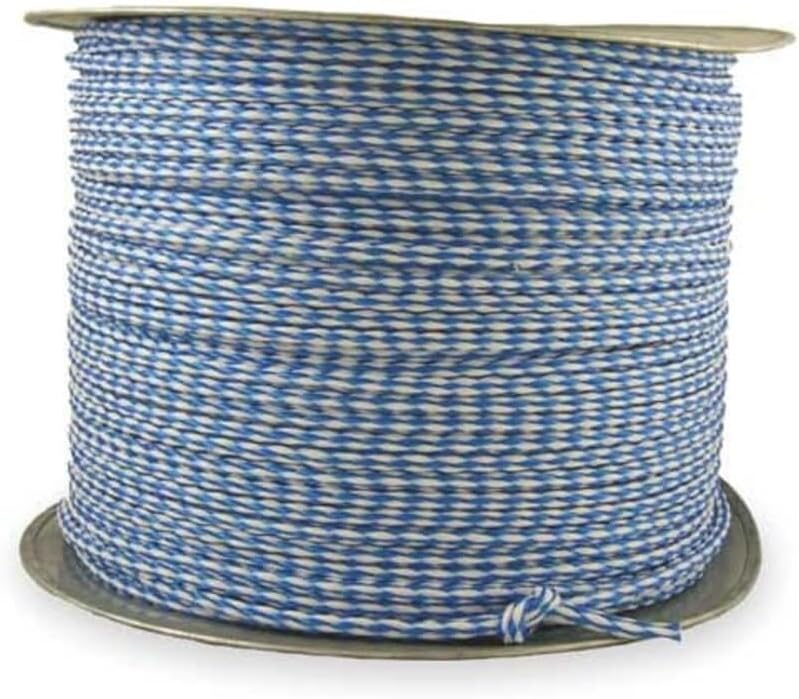 CAMPBELL Rope,PPL,Hollow Braid,7/32In dia,1000 ft