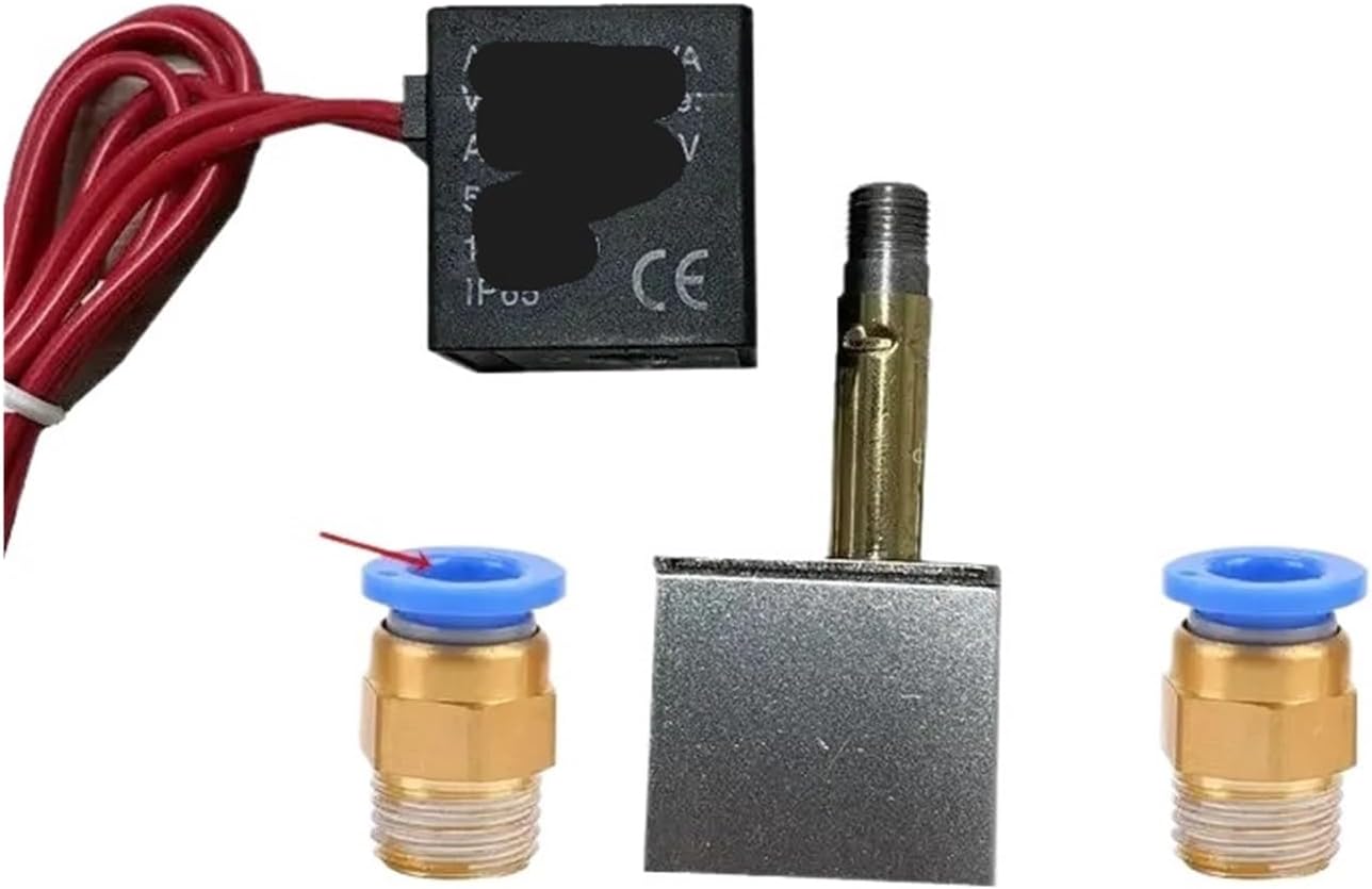 Normally closed 1/4" solenoid valve DC 12V 24V Pneumatic position coil alloy internal electrical AC 110V 220V suitable for air water oil(1-4 Solenoid Valves,DC 24V)