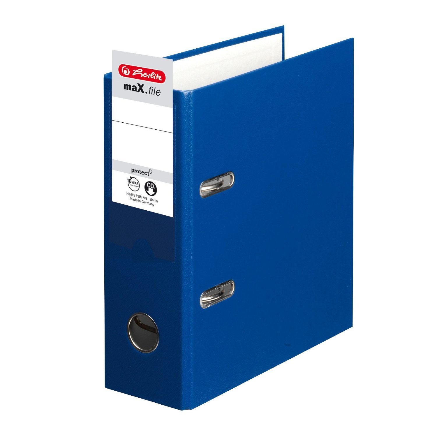 10 Herlitz 10842000 Ordner maX.file protect, A5 hoch, Farbe blau, FSC Mixed