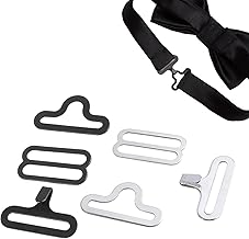 Bow Tie Clip, Bow Tie Clip, Bow Tie Hardware Clip Set, Hook Closure, Bow Tie Closure Set, Tie Hook Clip, Metal Clasps Clips, Adjustable Metal Tie Clip, Set of 10, copper, No