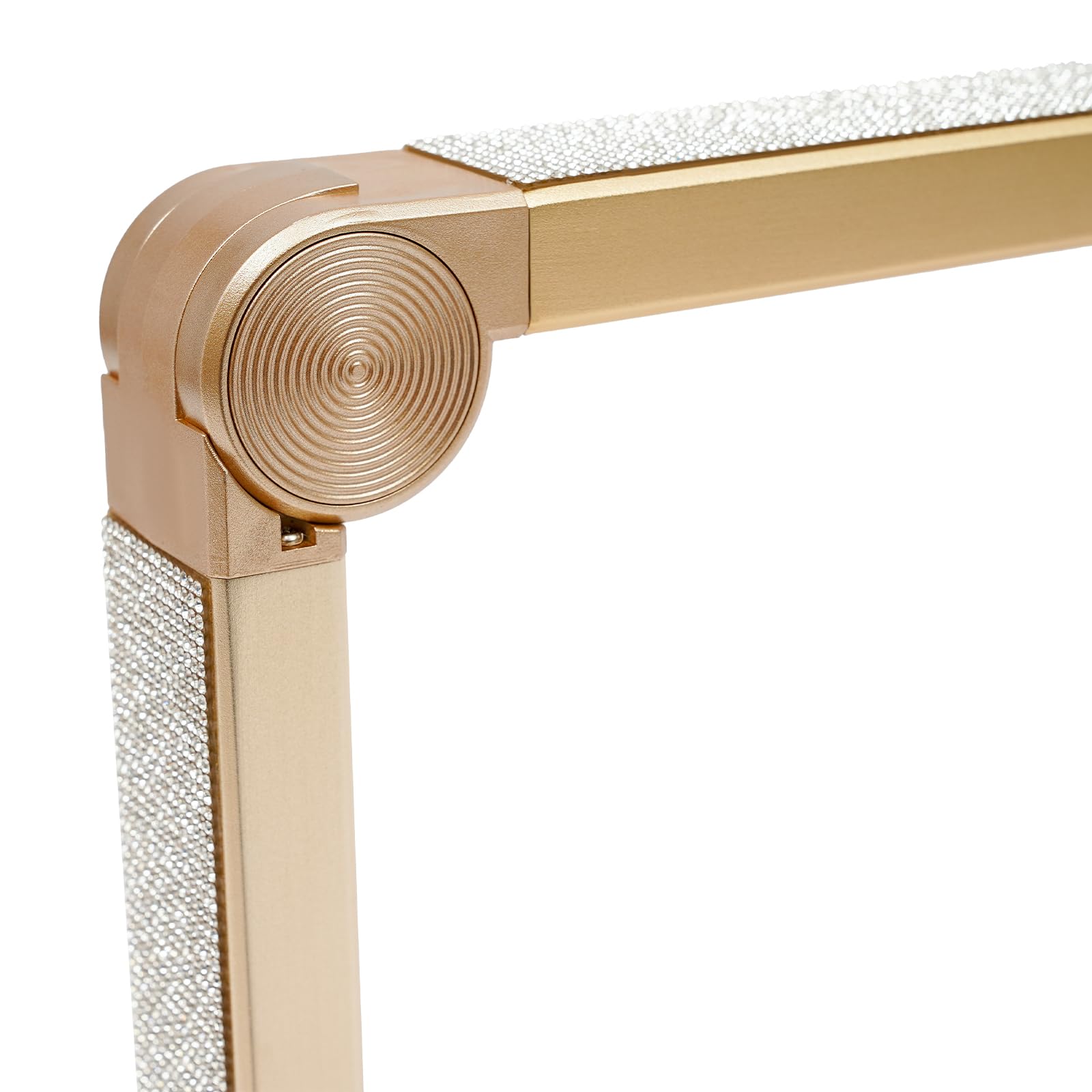 Halbmondlicht für Nägel LED Tischlampe 48W Wimpernlicht Nagel-Schreibtischlampe Maniküre Tisch Lampe Dimmbar 3000K-6000K Faltbare LED Nageltisch Lampe für Schönheit Wimpern (Gold)