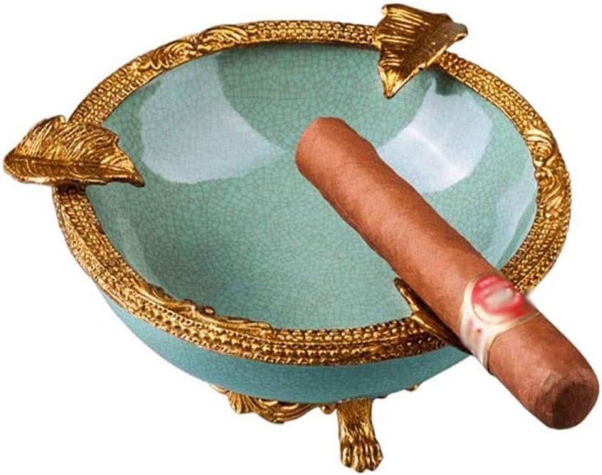 Ceramic Cigarette Ashtray,Outdoors Indoors Ash Tray, Desktop Smoking Ash Tray for Home Office Decoration