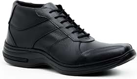 Bota Masculina Couro Legítimo Social Conforto