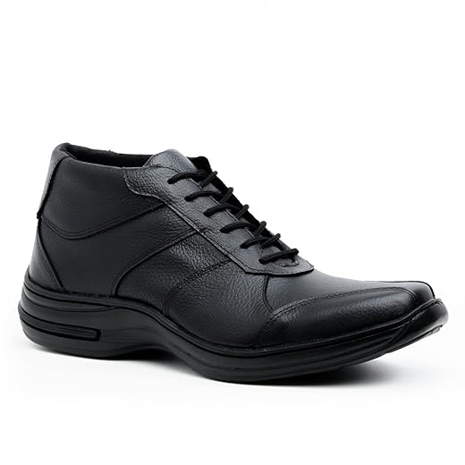 Bota Masculina Couro Legítimo Social Conforto