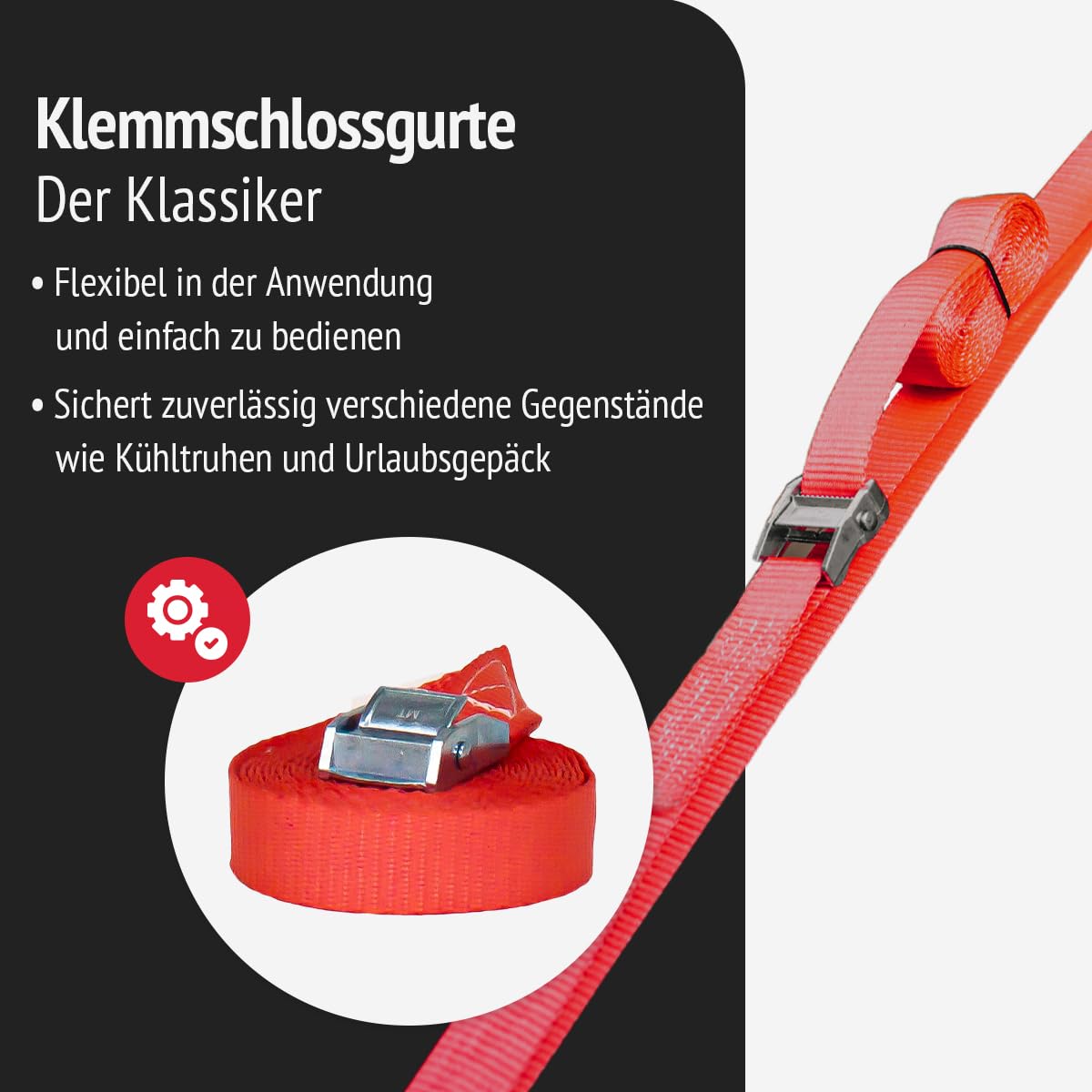 8-teiliges Set zur Ladungssicherung für Urlaub und Reise | Enthält Spanngurte, Netz zur Ladungssicherung, Antirutschmatte | Sicherheit in Auto, Wohnmobil, Camper | Dachboxen geeignet
