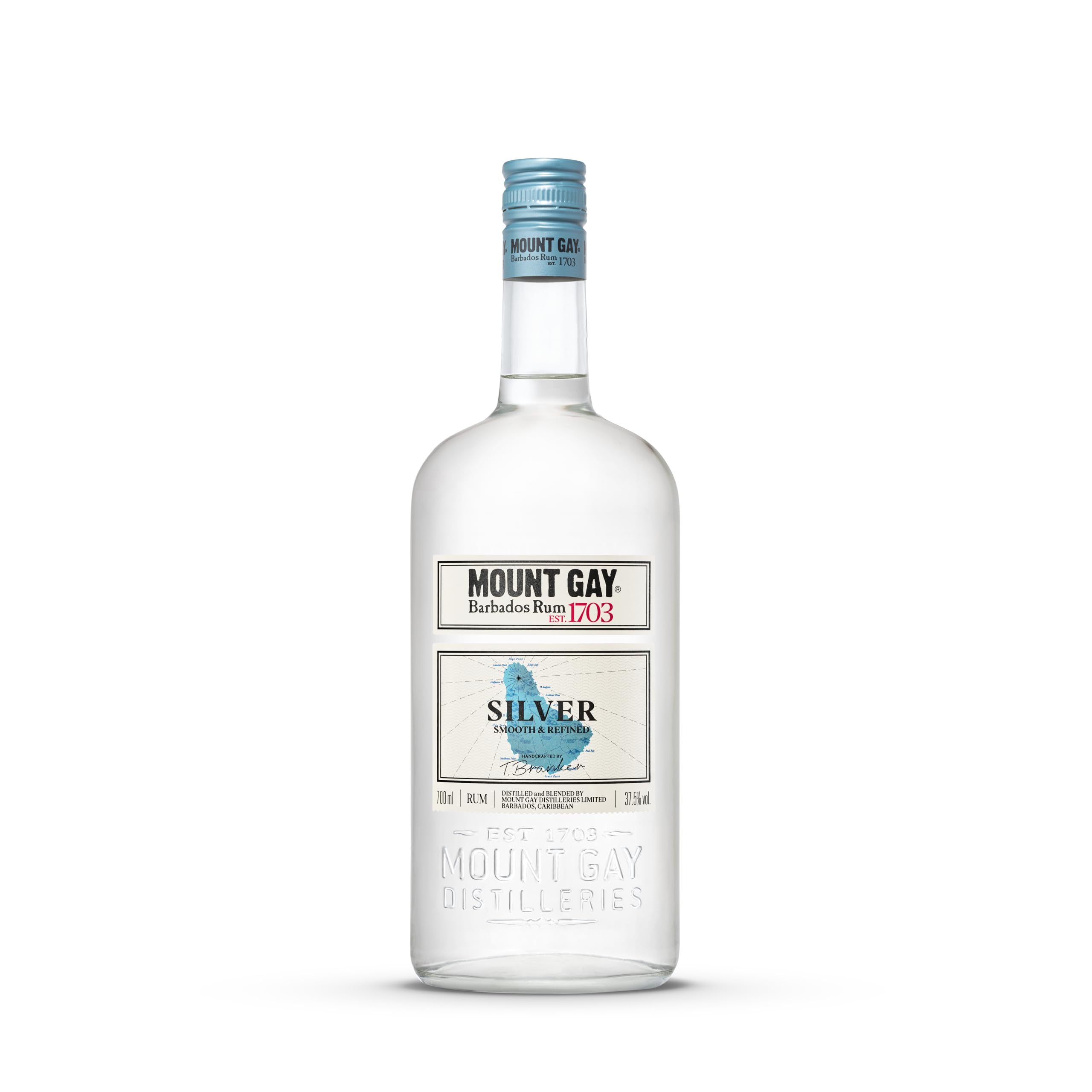 Mount Gay Silver 37.5% ABV, Barbados Rum 70cl