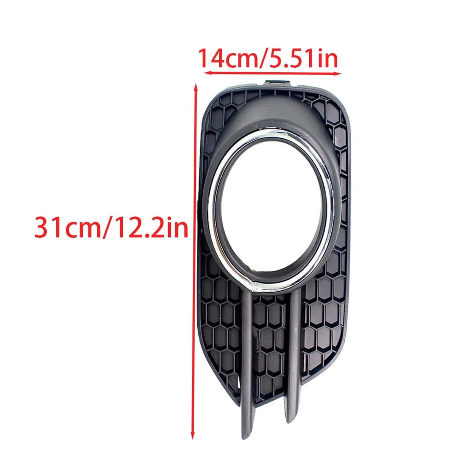 Fit For V-W T-i-g-u-a-n 2012 2013 2014 2015 2016 2017 2018 2pcs Car Front Bumper Fog Light Grille Cover Trim ABS Fog Lamp Bezel 5N0853665J