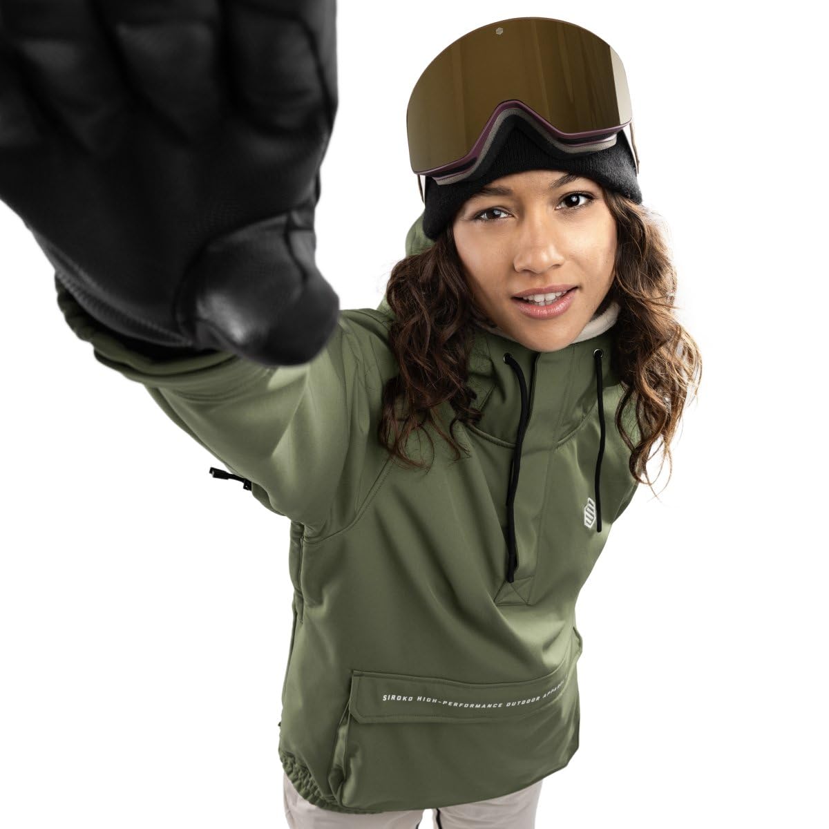 SIROKO Chaqueta para snowboard/esquí esquí y nieve W3-W Robson Verde