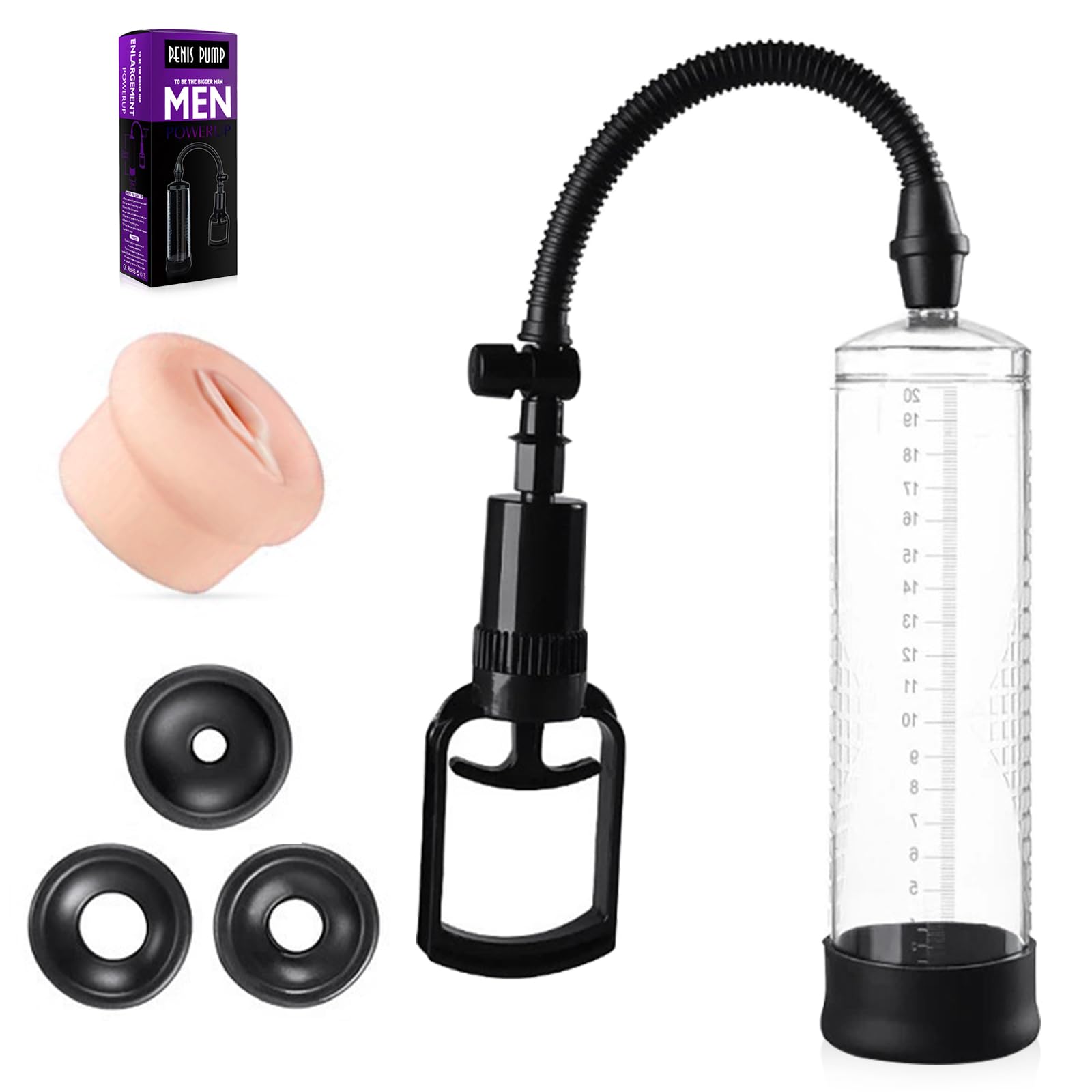 Bomba de pene BDSMJOY para hombres, bomba de pene con vagina, bombas de pene, bomba de pene, bomba de vacío para pene, bomba de vacío para hombres