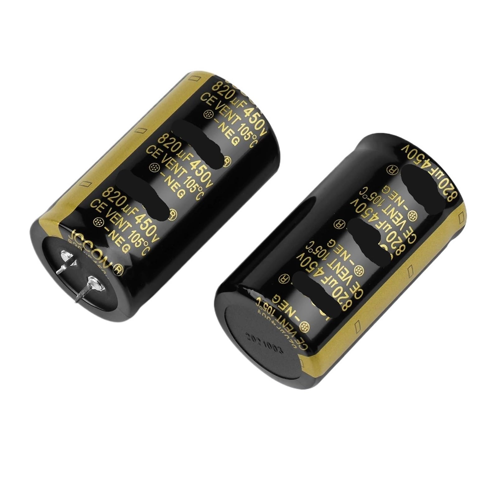 2 szt. 450 V pojemnościowy wzmacniacz pojemności elektrycznej 2000 godzin 105 ℃ do filtra/audio/klimatyzatora powietrza/HiFi/Power Capacitance MQXFCZUX(450V220UF 25x40)