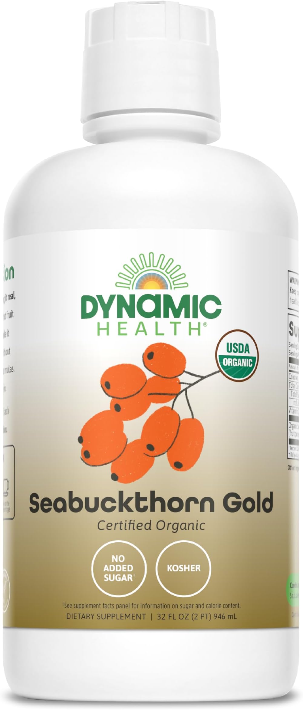 Dynamic Health Seabuckthorn Gold Certified Organic, 32 Fl Oz (7367500)