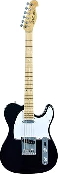 TL Electric Guitar - Black Finish, Maple Fingerboard & Neck