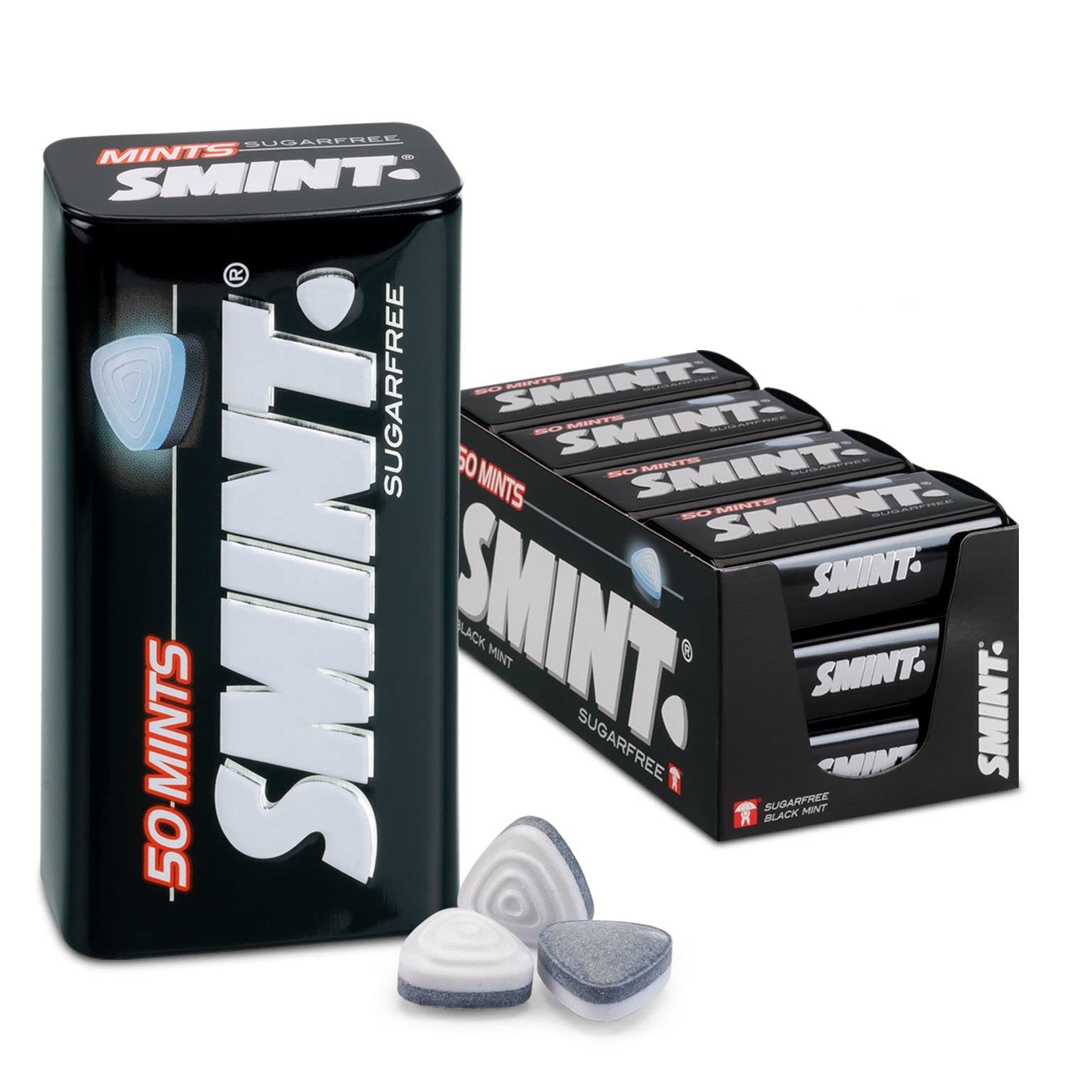 Smints | Xl Dose Blackmint | Smint Clean Breath | Smint Mint | 12 Pack | 420 Gram Total