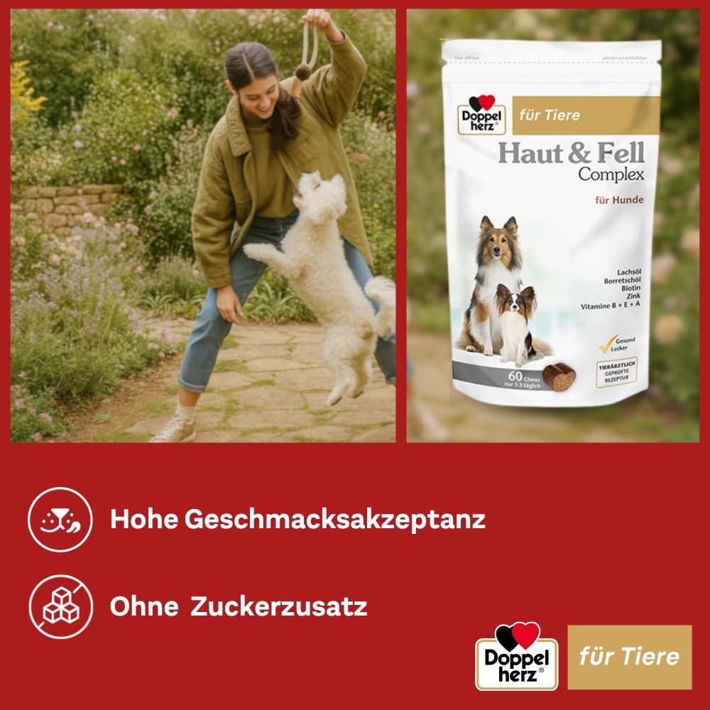 Doppelherz für Tiere Haut und Fell Complex für Hunde