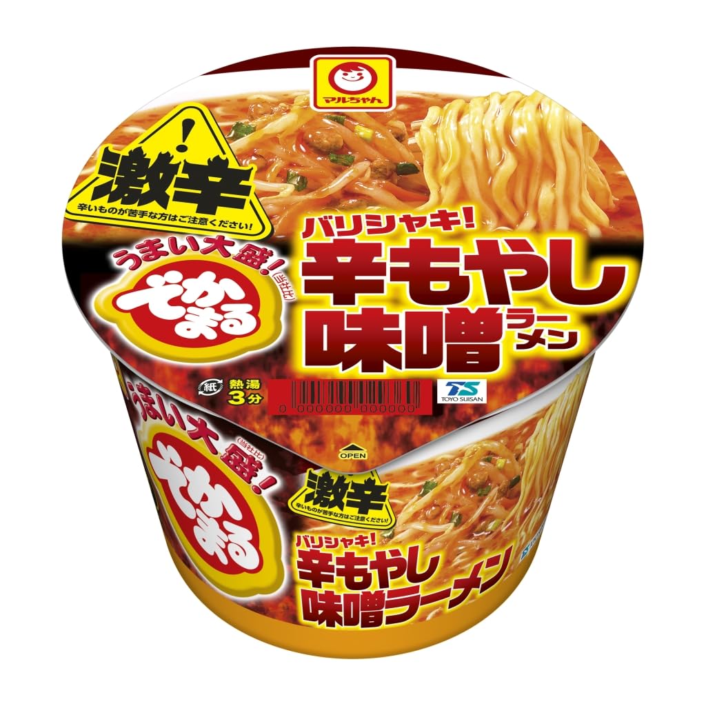 ♡ラーメン丸ページ♡ Amazon.co.jp: マルちゃん でかまる バリシャキ！辛もやし味噌ラーメン