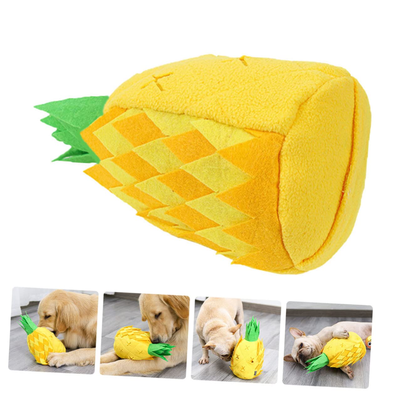 SUPVOX 2pièces Jouet Intelligence pour Chiens Ananas Jouet à Renifler pour Animaux De Compagnie Distributeur De Nourriture pour Chiots Le Et Stimule Esprit