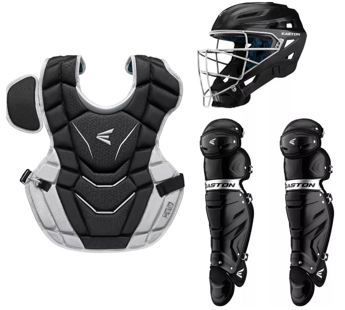 Amazon.com : Easton | Gametime 2.0 Catcher's Set | Youth | Black
