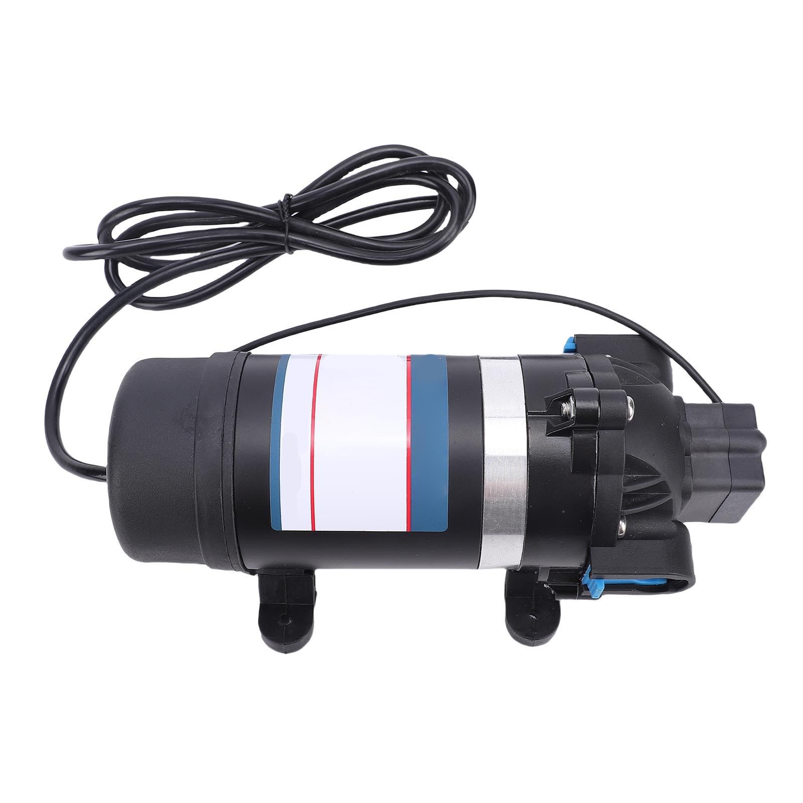 Bomba de agua de diafragma de alta presión de 160 PSI, autocebante, 1.5 GPM, eléctrica, para autocaravanas, barcos y otros usos.