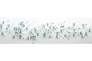 Exquisite Iridescent Teal Christmas Garland