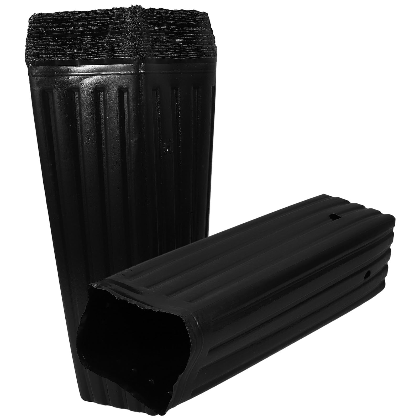 Sachets de culture en plastique noir pour plantes de balcon et potager extérieur