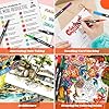 Taotree 36 Colors Dual Tip Art Markers Pens for Adult Coloring Books, Artist Fine & Brush Tip Coloring Marker Drawing Pens for Journaling Note Taking Lettering Calligraphy Craft Art Supplies Set #5
