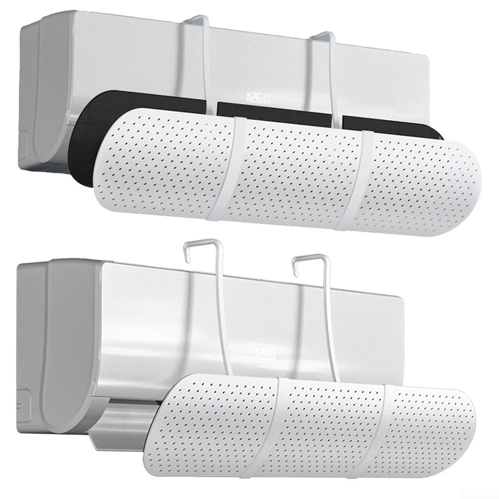 Deflector de viento para aire acondicionado para protección directa del flujo de aire, placa guía de salida de aire ajustable con material de polipropileno, protector de viento de CA colgante