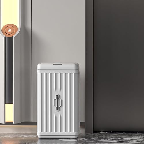 Miniatura 8 de ELPHECO Bote de basura automático de 13 galones con tapa de cierre suave, con sensor de movimiento de 50 litros para cocina en casa, oficina,