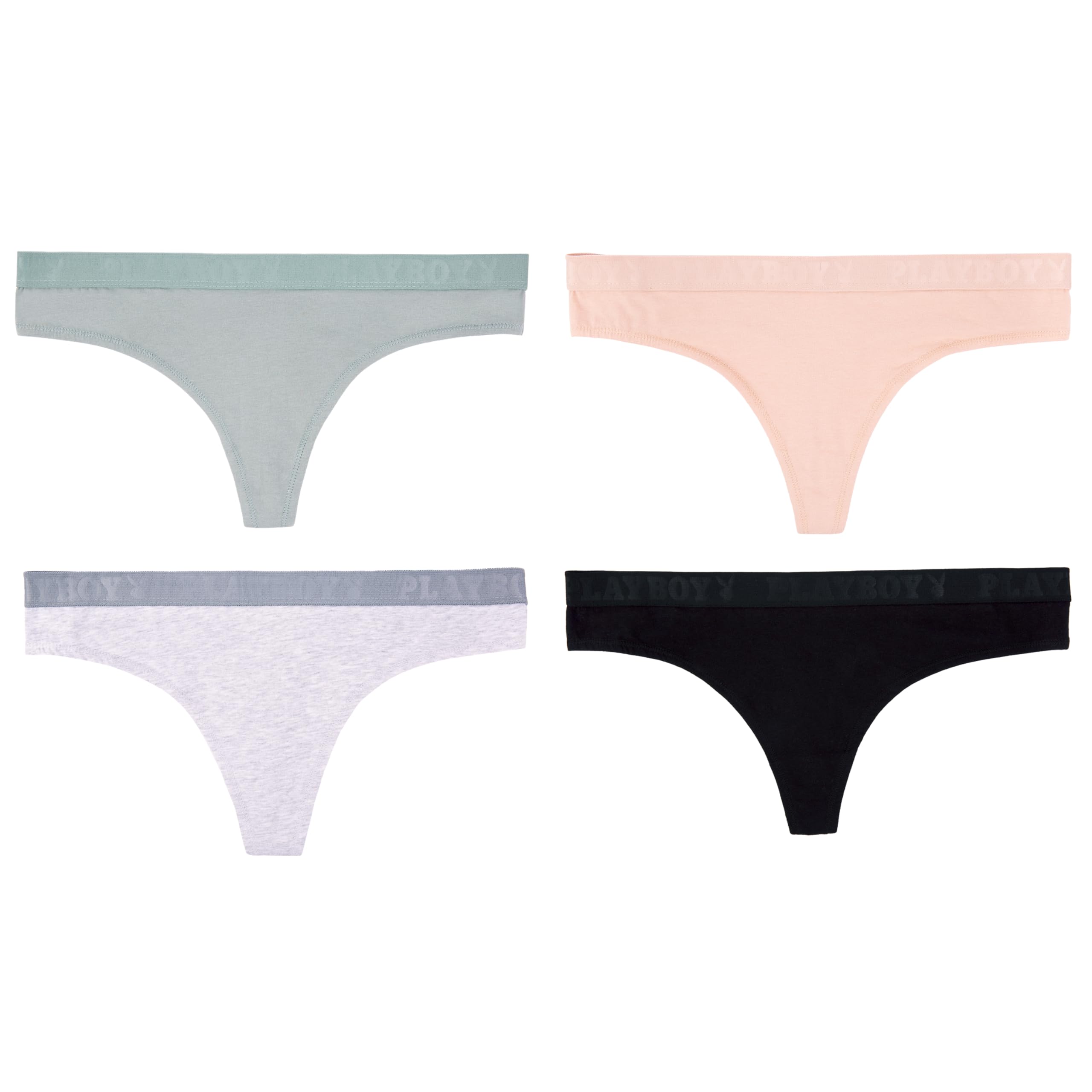 Playboy Set Intimo Donna 3 Pezzi - Slip Boyfriend E Reggiseno In Cotone, Taglie XXS-XL, Stampe Esclusive - 3