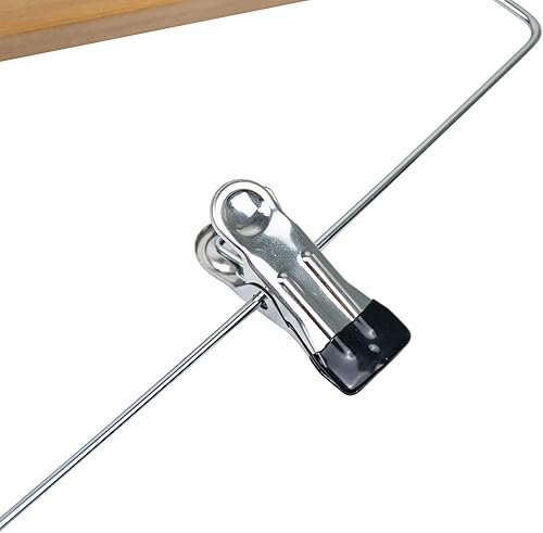 Miniatura 3 de Tosnail 10 ganchos de madera con clips de acero y ganchos, para faldas