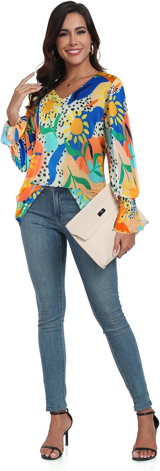 SeSe Code Flowy Tops Long Sleeve Blouses for Women Dressy Casual Dress Shirts Trendy 2024 - Image 6