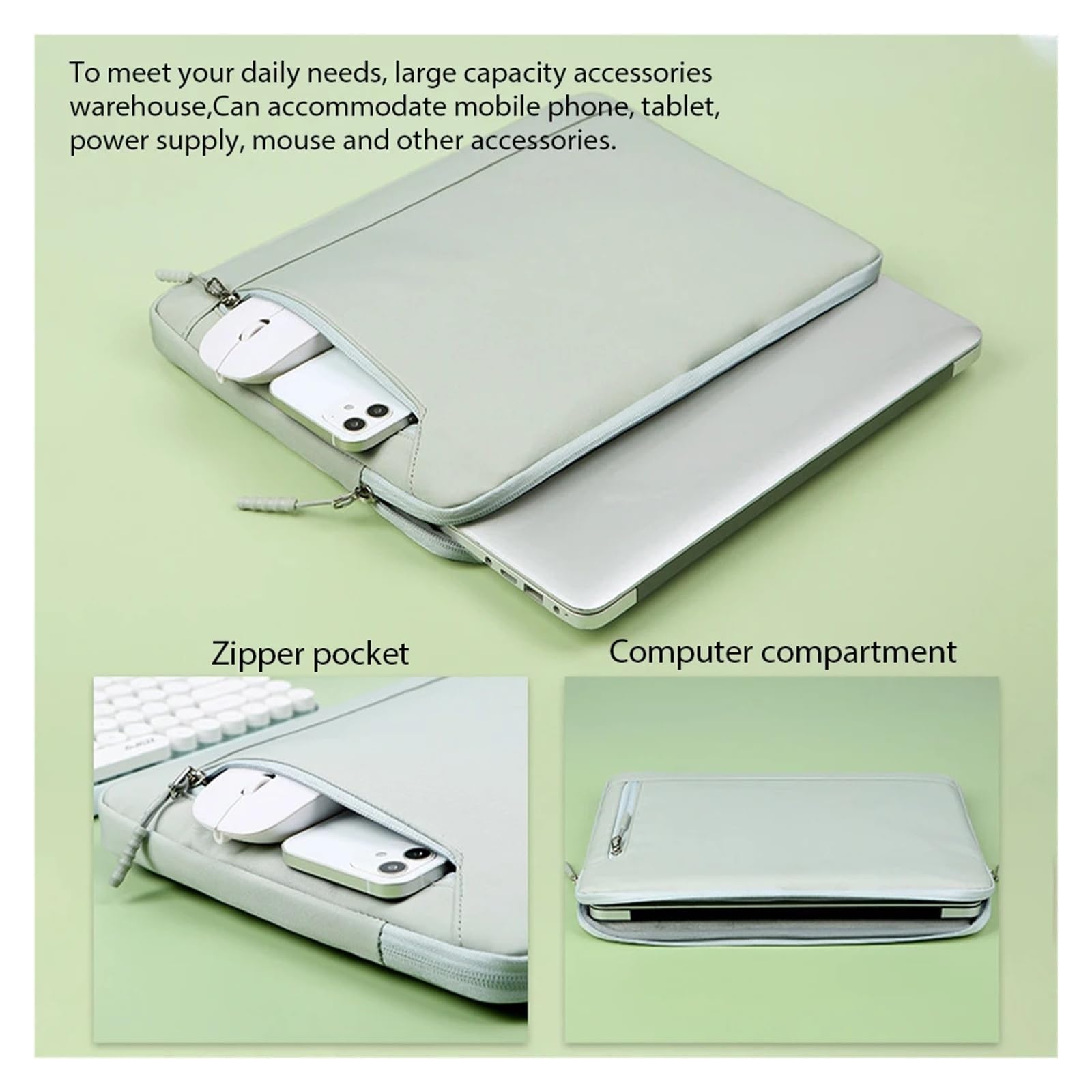 Custodia per Laptop da 13,3, 14,6 e 15,6 Pollici, Borsa per Notebook, Tablet, Custodia Impermeabile per Air PRO, Uomo e Donna