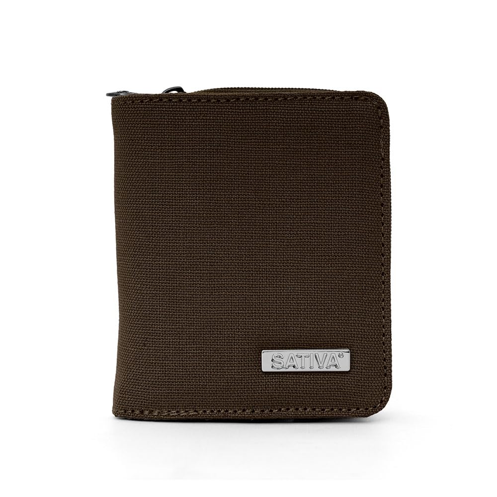 Sativa Unisex Khaki,Red,Plum,Grey,Ice Hemp Wallet Bags-Dark Brown