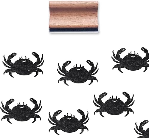 Sello de goma de cangrejo, sello mediano de 1-13 para álbumes de recortes, tarjetas, manualidades