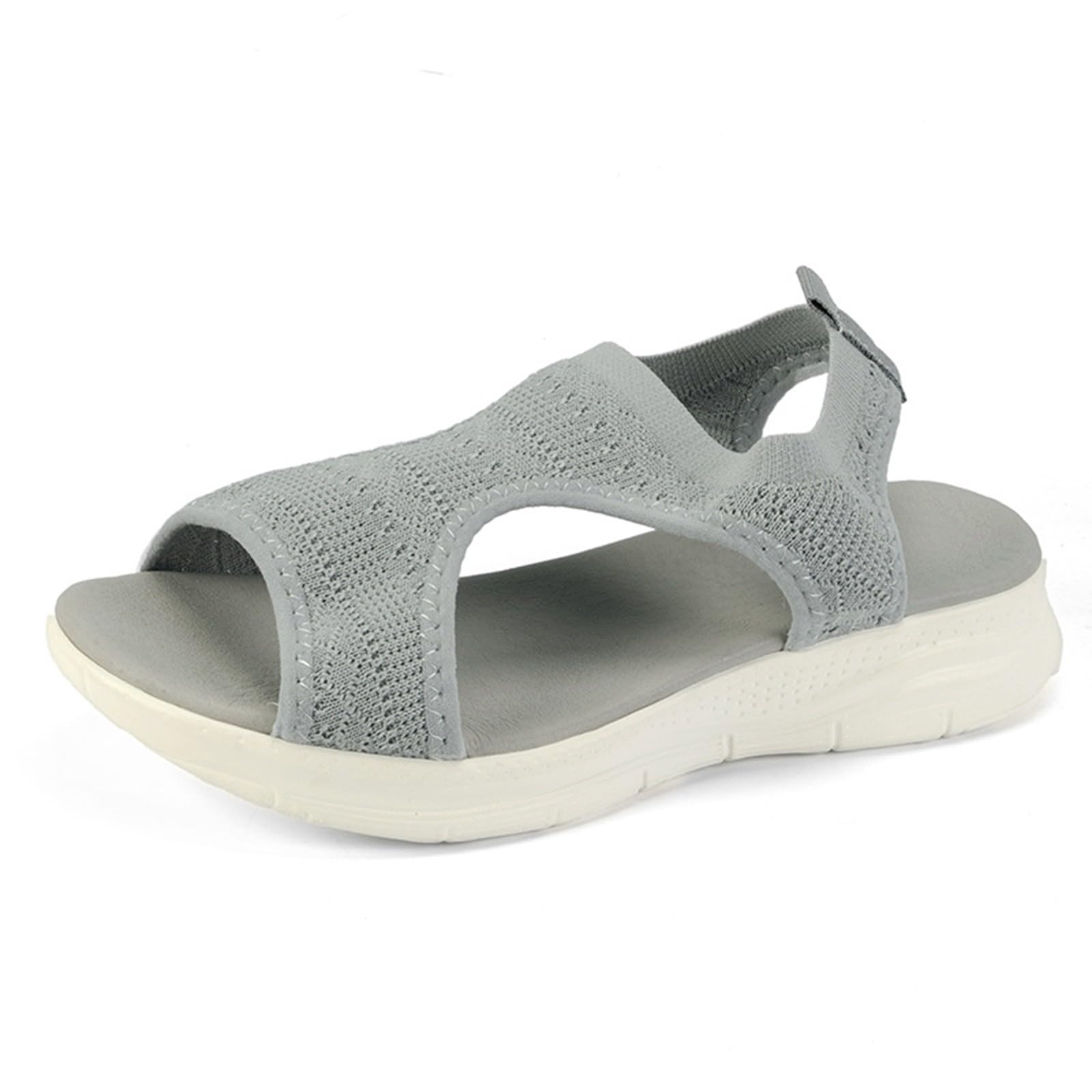 NDTKEWYK Sandalias Deportivas Ortopédicas Para Mujer Moda Zapatos Con Punta Abierta Tacones Bajos Lavable De Verano Sandalia Para Caminar Ligero Y Cómodo para Caminar Senderismo Vacaciones