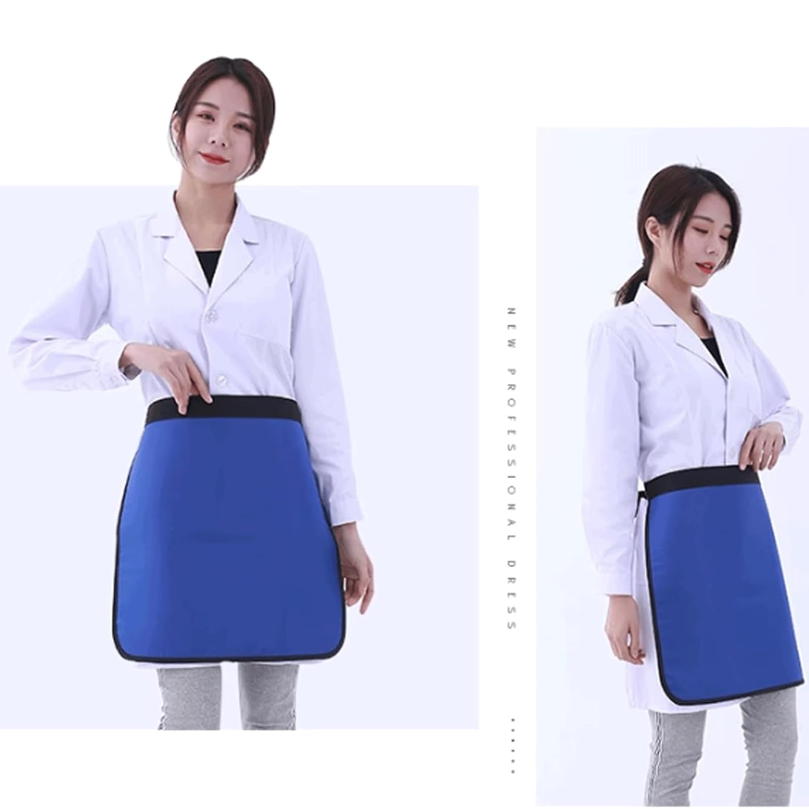 Blei halbschürze 0,35/0,5 mmpb Bleischüre wasserdichtes Röntgenschildschildschild für Frauen/Männer Röntgenschützer-Schürze-Strahlungsschürze