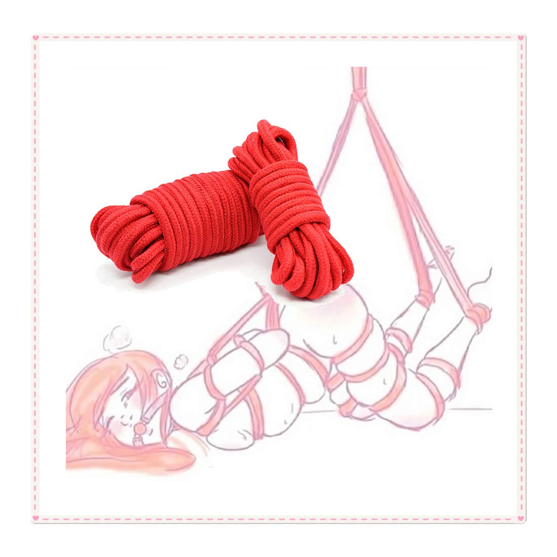 SYOneTo3 10m Thick Cotton Rope for Toy Products - Red Fitness