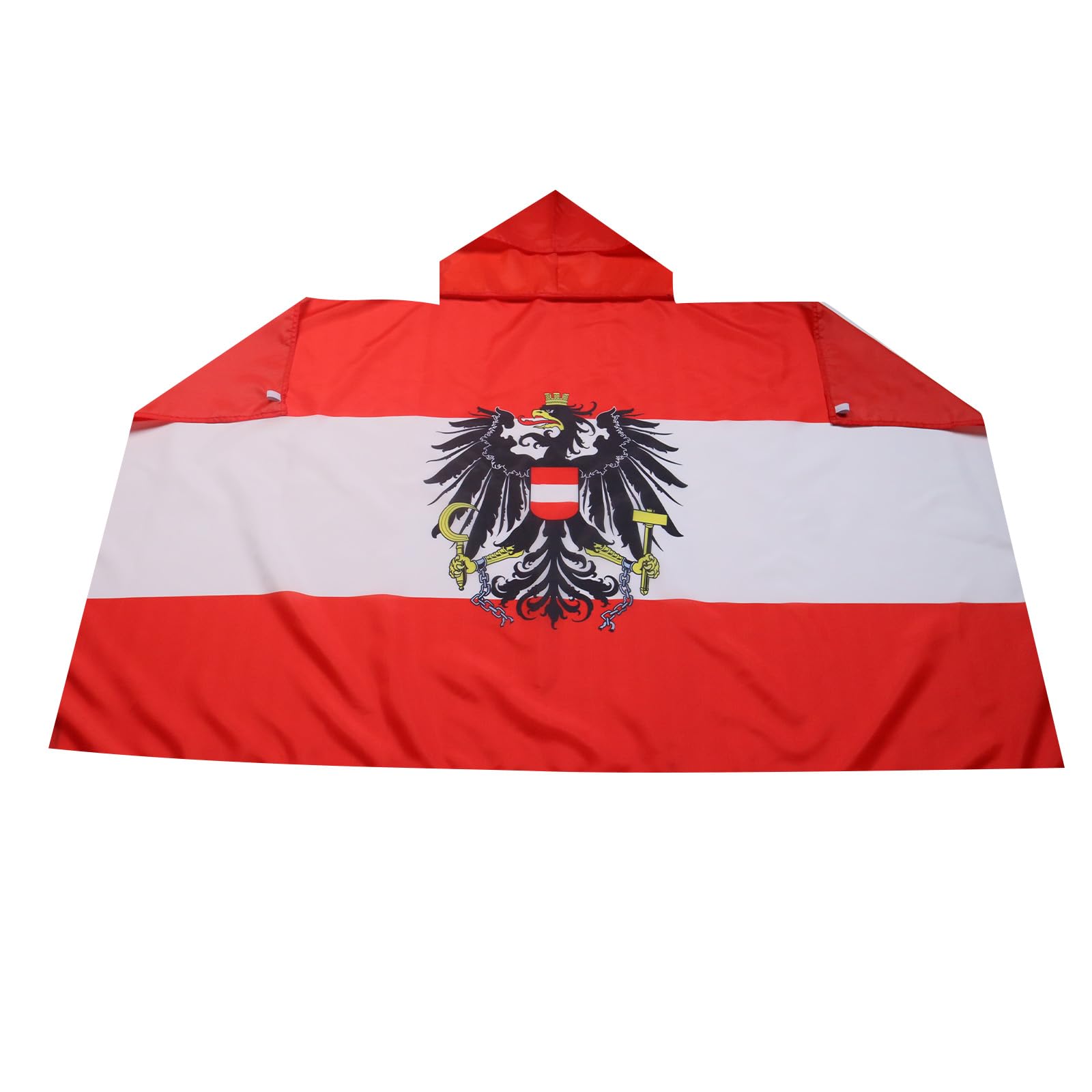 AZ FLAG - Austria with eagle Body Flag - 3x5 Ft - Austrian coat of arms Cap Flag - 100% Polyester with Inegrated Sleeves and Hood - Vivid Colors - 3' x 5' Feet - 150x90 Cm