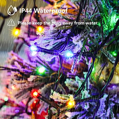 NIUB5 Christmas Tree Lights - Fairy Lights, Christmas Lights Indoor with 6.6 FT 16 String Lights 400 LED for Christmas Decorations