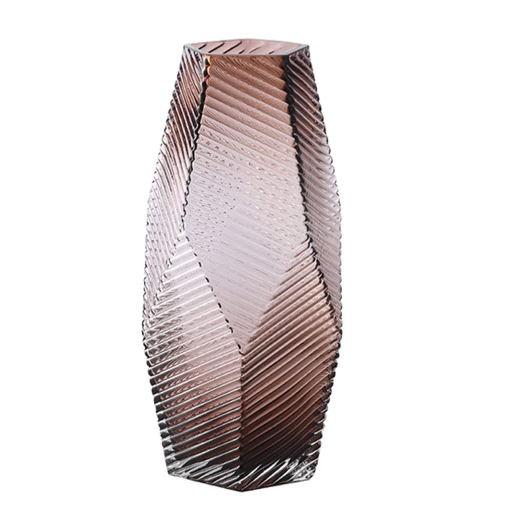 Wazon Dekoracyjny Wazon, Nowoczesny Geometryczny Szklany, Kwiatowy Home Decor Centerkietki Wazony do dekoracji aranżacji kwiatowej Dekoracja Domu(29cm)