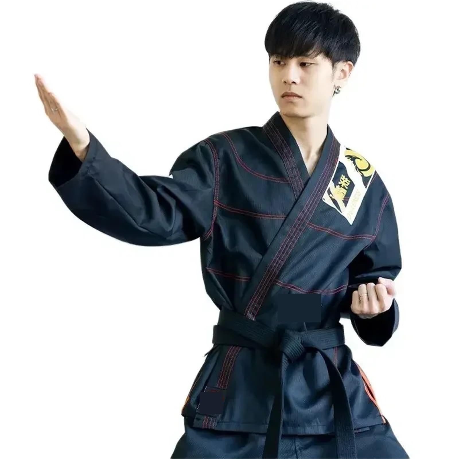 Abbigliamento professionale for arti marziali TaeKwonDo bianco nero Karate Dobok Abbigliamento for karate Taekwondo for bambini adulti per Karate, Aikido