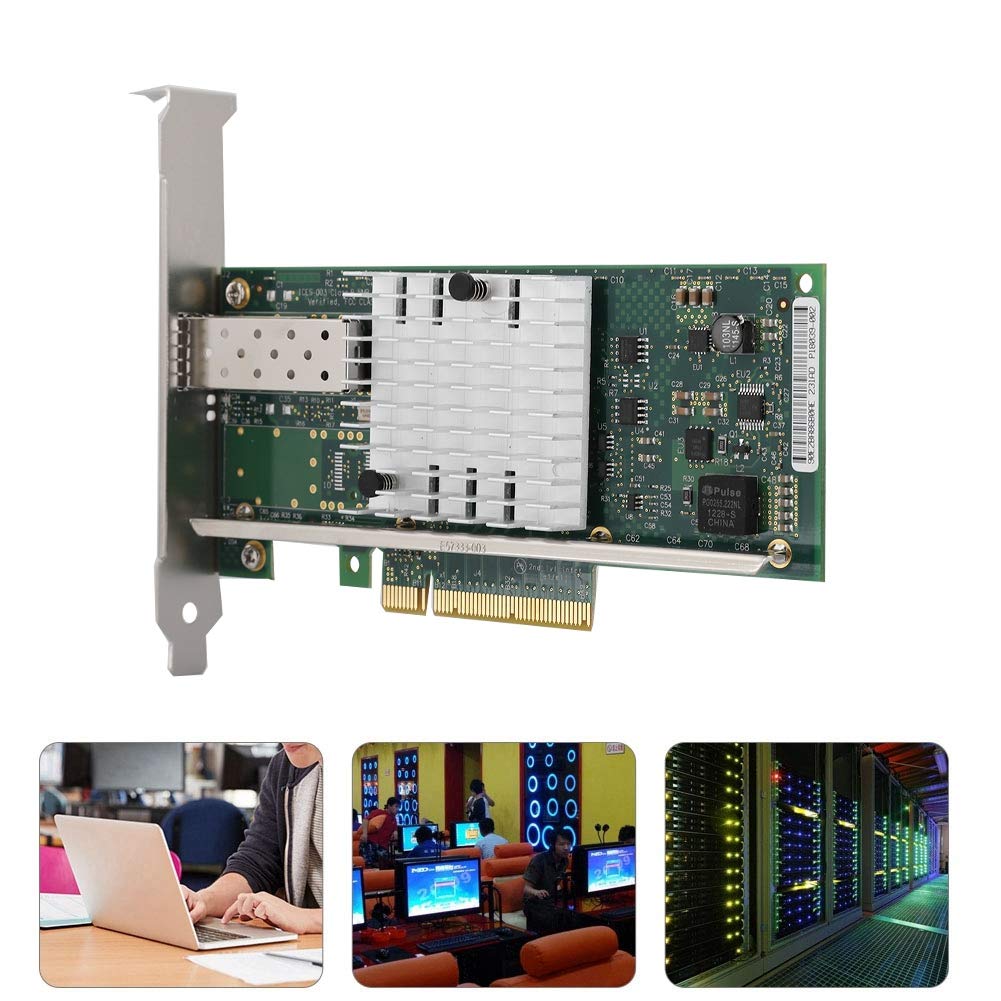 Network Card - Gold Plated PCI-E Network Card for Windows XP / VISTA / 7/8/10 - 10-Gigabit Fiber Ethernet Network Card