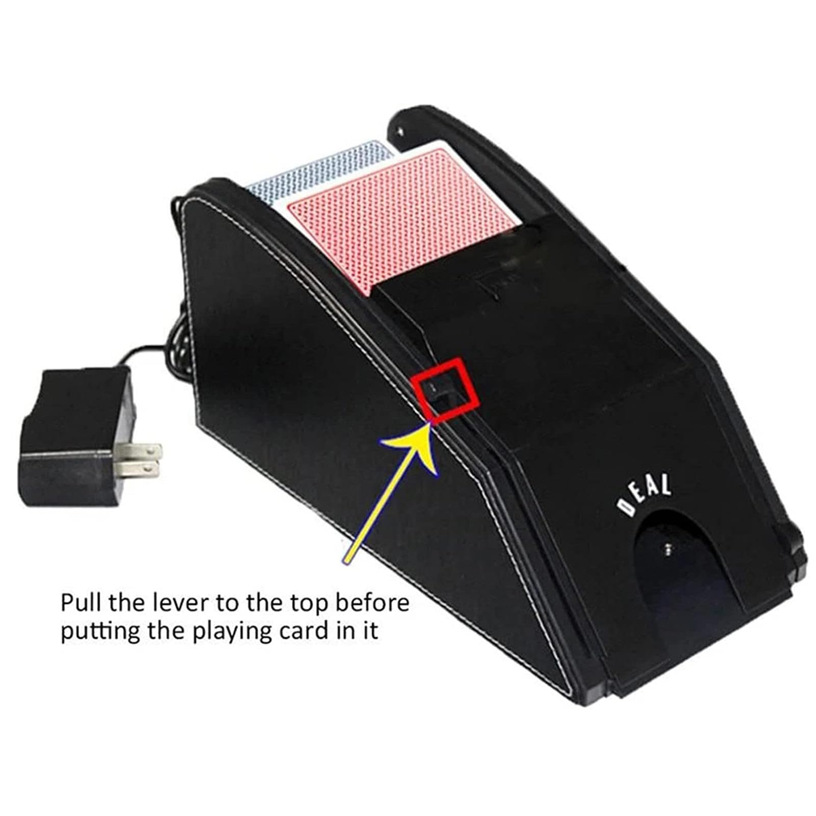 Distribuidor de Cartas automático, máquina de Reparto Aleatorio Profesional 2 en 1 para 1-2 Barajas, Zapatilla de máquina de póquer para Solitario, Tarjetas de plástico
