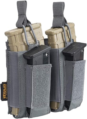 Miniatura 78 de EXCELLENT ELITE SPANKER Funda para rifle elástico Mag M4 M14 M16 AK AR para rifle elástico M4 M14 M16 AK AR para bolsa de pistola Mag Doble-Negro